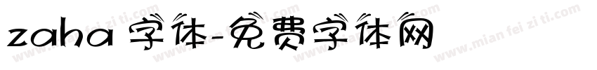 zaha 字体字体转换